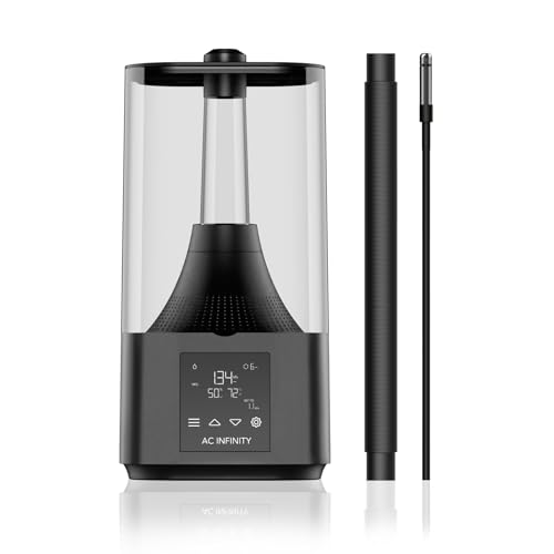 AC Infinity CLOUDFORGE T3, Plant Humidifier 4.5L with VPD Humidity Controls, 10-Level Precision Vaporizer, Extendable Targeting Hose and No-Leak Seal for Grow Tents - size: 4.5 L