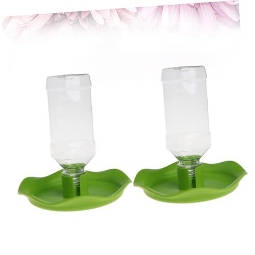 2Pcs Reptile Water Feeder Bowl Automatic Pet Drinking Tool for Spiders Hamsters and Lizards Smooth Design for Home and Pet Shops