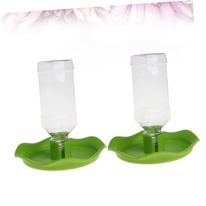2Pcs Reptile Water Feeder Bowl Automatic Pet Drinking Tool for Spiders Hamsters and Lizards Smooth Design for Home and Pet Shops