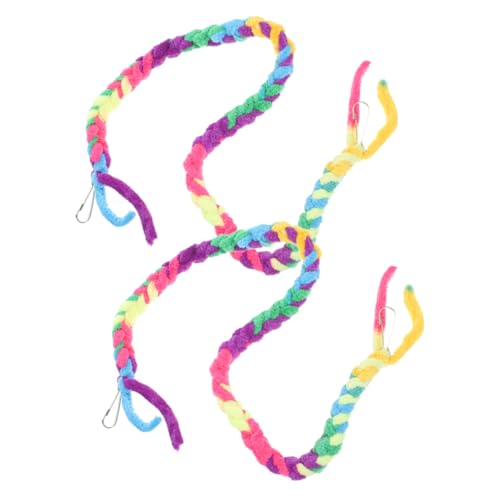 BESPORTBLE 2pcs Crab Climbing Ropes Natural Cotton Reptile Vines for Habitat Decoration Lightweight Climbing Toy for Lizards Geckos Snakes for Terrarium Enrichment