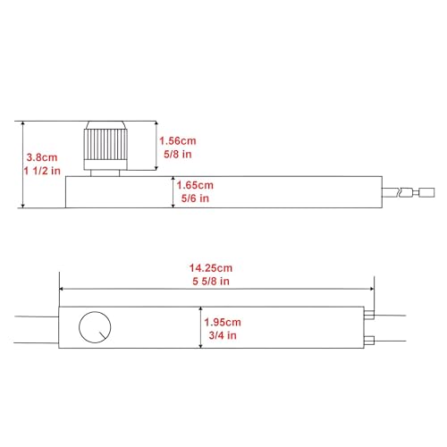 ZE-02S Floor Lamp Dimmer Switch Replacement Repair Kit 500W 120V Inline Full Range Rotary Light Controller w/ 4 Turn Knobs for Floor Lamps, Torchiere Pole Lamps, DIY Projects, Light Fixtures
