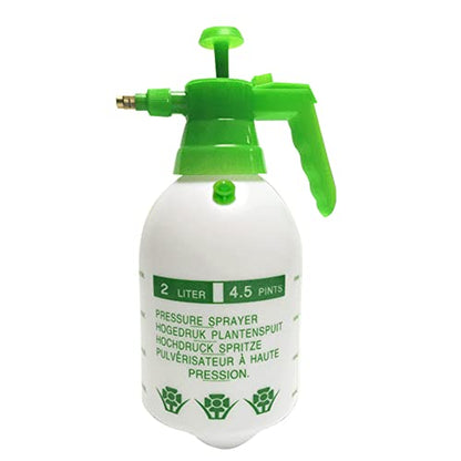 Garden Pump Sprayer, 0.5Gallon/68oz Hand-held Lawn Pressure Spray Bottle with Safety Value&Adjustable Nozzle (Green) - color: Green