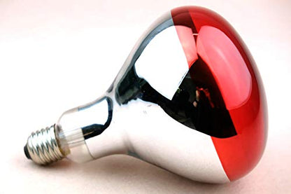 150W Infrared Heat Lamp Bulb Red Hard Explosion-Proof Glass Infrared Bulb for Chicken Pig Farm Pets Warming Bathroom (150W,120V)