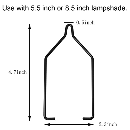 MEETOOT 2pcs Fixing Clip Reptile Dual Lamp Stand Lamp Hanger Holder, Reptile Lamps for Reptile Glass Terrarium Heating Light, NJ-14