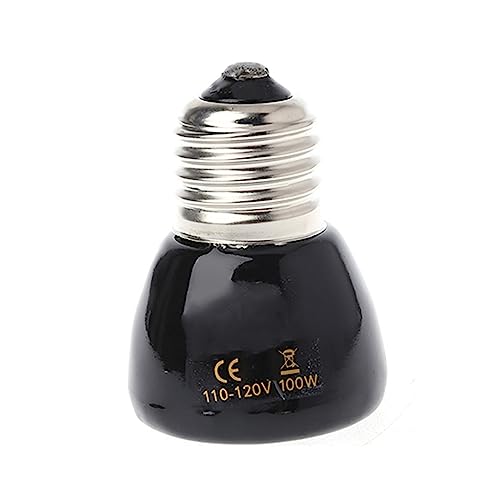 Heat Lamp Bulb No Light Ceramic Heat Emitter for Brooder Lambs Snake 25W/50W/75W/100W Ceramic Heating Bulb