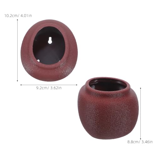 TIDTALEO Egg Shaped Frog Aquarium Habitat with Suction Cup Stability and Ventilated Design Plastic Small Frog Terrarium for Amphibian Pets Decorations and Biological Observation