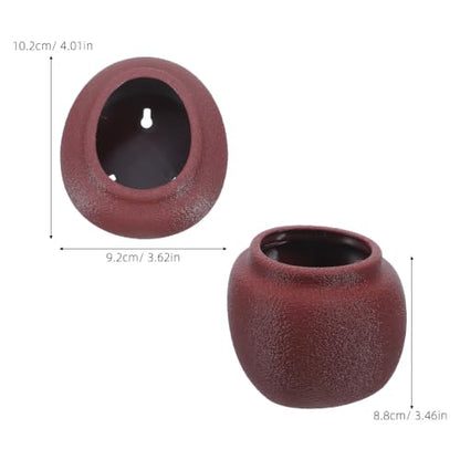 TIDTALEO Egg Shaped Frog Aquarium Habitat with Suction Cup Stability and Ventilated Design Plastic Small Frog Terrarium for Amphibian Pets Decorations and Biological Observation