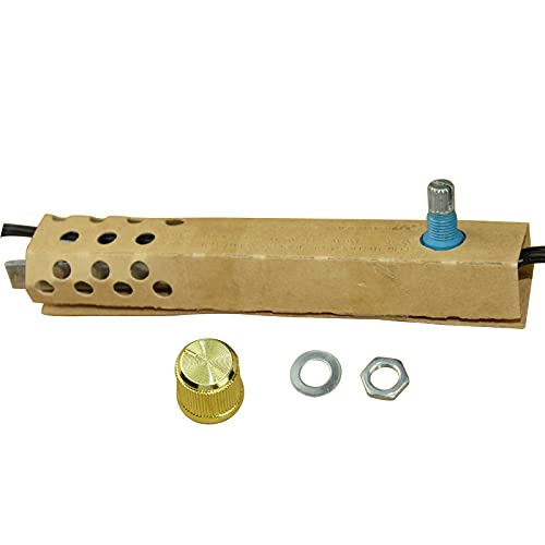 Zing Ear ZE-02 Rotary Dimmer Switch for Floor Lamps Halogen Incandescent LED Lights Bulbs 120VAC 240VAC 500W MAX Part Replacement Kits Repair Tools Paper Outer Shell Easy to Install Durable