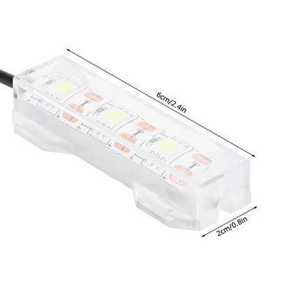 Small Aquarium Light, 2.4x0.8in LED Aquarium Plant Light bar Stick for Fish,Desktop Fish Mini Decoration Soft LED Lamp