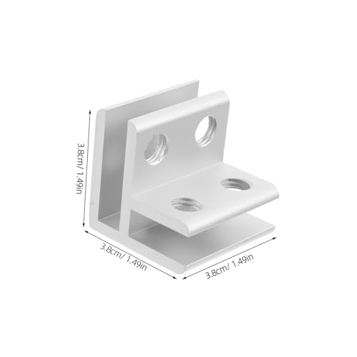 BESPORTBLE 1set Alloy Glass Clamp Holder for Thick Glass Quick Installation Flowerpot Buckle for Fish Tank Terrarium and Garden Planter Box and Elegant Design