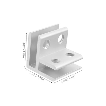 BESPORTBLE 1set Alloy Glass Clamp Holder for Thick Glass Quick Installation Flowerpot Buckle for Fish Tank Terrarium and Garden Planter Box and Elegant Design