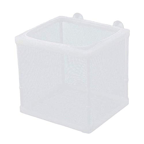 COMOK Fish Hatchery Breeder Box Aquarium Separation Net Nylon Incubator Mesh Fish Breeding Tanks Isolation Box White Square 20PCS - color: White Square
