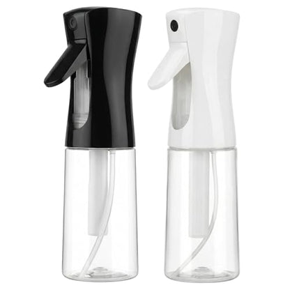 2 Pack Continuous Spray Bottles - Ultra Fine Mist Sprayer | 6.8 OZ Water Spray Bottle for Hair, Cleaning, Plants, Pets, Salons