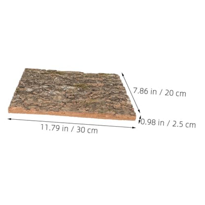 balacoo Cork Bark Terrarium Background Natural Climbing Mat for Reptile Tanks Aquariums Decor for Turtles Snakes and Lizards Safe Reusable Design