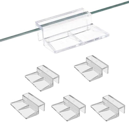 Pack of 8 Acrylic Glass Tanks Lid Clip for Fishtanks Covers 6mm / 8mm Thickness Lid Holder Aquariums Holder