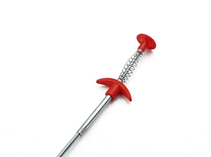 Hair Drain Clog Remover Tool,Hook Hair Catcher Bendable Spring Pipe Home Kitchen Bathroom Drain
