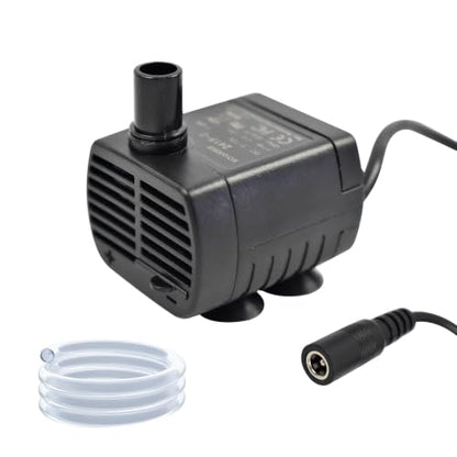 CONQUERALL Submersible DC 12V 3W Aquarium Pump 200L/H 1.5m Lift with 3.3ft Silicone Tube for Water Circulation - color: 12v 3w 200l/H 1.5m Head