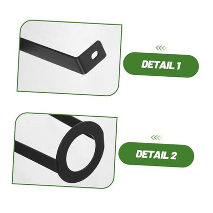 Reptile Heat Lamp Holder Bracket 2pcs U-Shaped Metal Socket Mount Adjustable Aquarium Lamp Stand for Terrariums Glass Tanks Lizard Cage Lighting