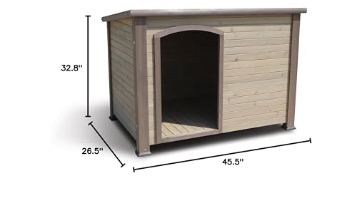 Precision Pet Extreme Log Cabin Medium 44.5 in. x 26.4 in. x 29.5 in. Taupe - color: Taupe, size: Medium, style: Extreme Outdoor Log Cabin