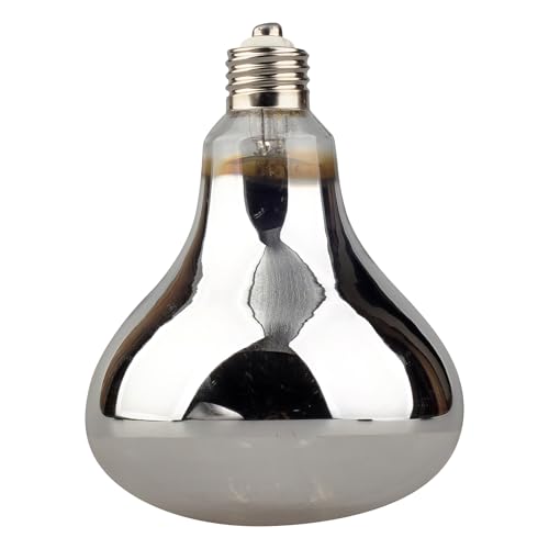 Sundew 160W Reptile Mercury Vapor Bulb, 120V E26 Base, Clear Glass UVA/UVB Basking Spot Lamp, R36 (115mm) - color: Clear