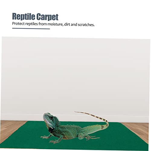 VANZACK Reptile Carpet Liner for PET Cage Soft Polyester Fiber Substrate Mat for Turtles Lizards and Snakes Non-Slip Easy to Clean Reptile Habitat Accessory
