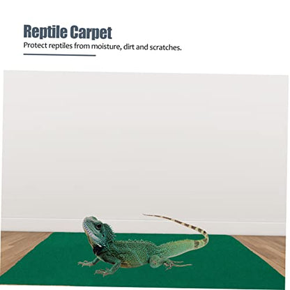 VANZACK Reptile Carpet Liner for PET Cage Soft Polyester Fiber Substrate Mat for Turtles Lizards and Snakes Non-Slip Easy to Clean Reptile Habitat Accessory