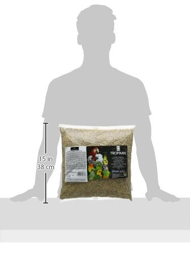 Hari Tropimix Bird Food for Cockatiels and Lovebirds, Hagen Parrot Food with Seeds, Fruit, Vegetables, Vitamins & Amino Acids, 8 Pound (Pack of 1) - size: 8 Pound (Pack of 1)