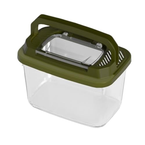Reptile Tank Handheld Turtle Container for Observation of Feeding Box Easy Assembly(Medium) - size: Medium