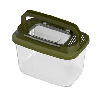 Reptile Tank Handheld Turtle Container for Observation of Feeding Box Easy Assembly(Medium) - size: Medium