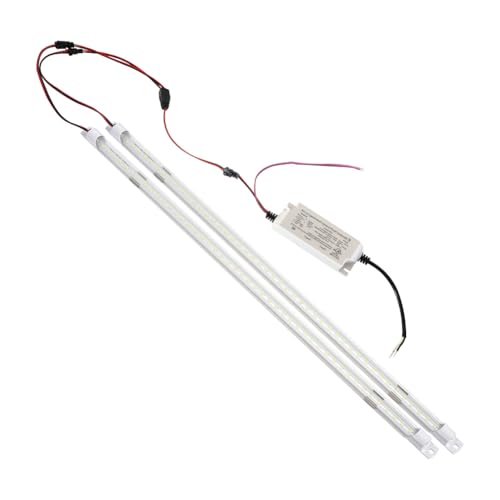 3500K Warm Soft LED Retrofit Kit, 2FT Magnetic Strip Retrofit Kit, 16W = 32W Fluorescent Light, Super Bright 2400LM, 0-10V Dimmable, Clear Cover, Quick Easy Install - color: 2ft 3500k Clear