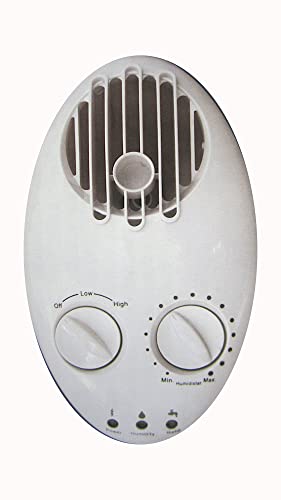 Optimus U-32030 3.5 Gallon Warm Mist Humidifier with Wicking Vapor System,White/Clear