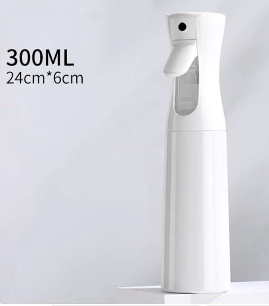 Continuous Mist Spray Bottle, 300ml/10.1oz (White, 10.1OZ/300ml) - color: White
