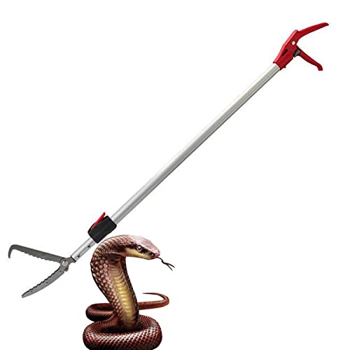 7.3ft Snake Catcher Tongs Grabber Professional Traps Stick Heavy Duty Auminum Alloy Pick-up Handing Tools