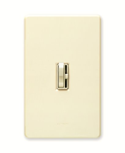 Lutron Toggler 1000-Watt Single-Pole Incandescent Dimmer Switch, AY-10P-AL, Almond - color: Almond