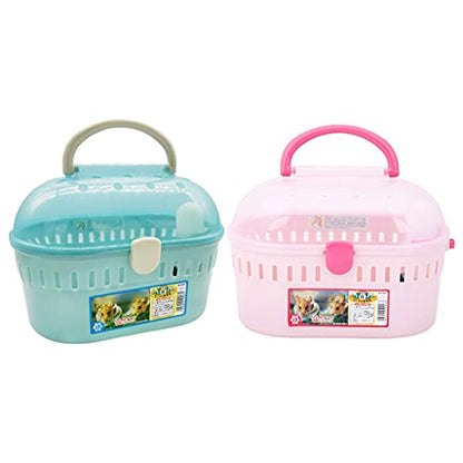 Portable Travel Hamster Cage for Carrier Breathable Outdoor for Hamster Small Animals Vacation Easy to Comfortable