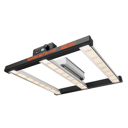 Spider Farmer SE1500 150W LED Grow Light, 2x2ft Coverage, App & Digital Dimming Control, Full Spectrum Bar Style Grow Light for Indoor Plants - size: 2x2 Coverage-150W