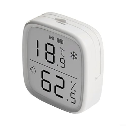 Wireless Lcd Display Temperature Humidity Sensor For Snzb-02D, 2.5 Inch Smart Hygrometer Thermometer With Large Screen, Compatible With 3.0 & Hub