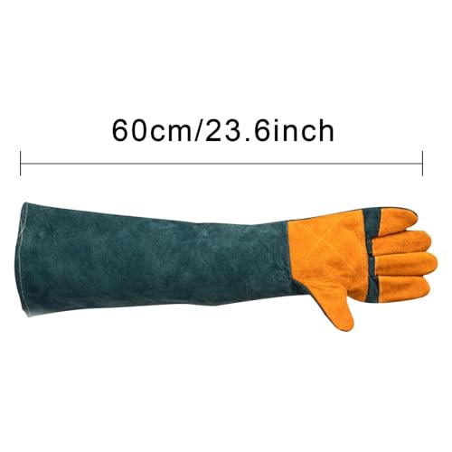 Dog Bite Protection Gloves - Heavy Duty Protective Mitts, Puncture Resistant Dog Training Gear | Scratch Proof Cat Grooming Gloves, Grooming Mitts Sleeve for Pet Care Workers Rescue Wildlife Handlers - color: C