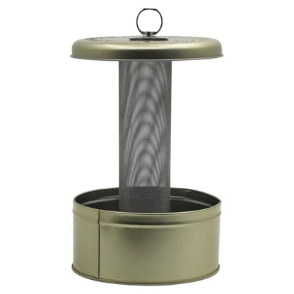 Chameleon Feeding Bowl,Hookable Lizard Feeder with Metal Mesh Column for Prey to Climb and Move,Suitable for Lizard, Iguana, Gecko,Bearded Dragon (Champagne) - color: Champagne