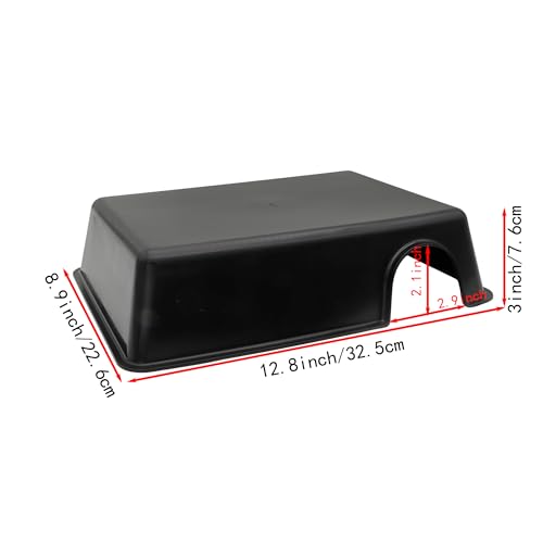 Reptile Hide Box Cave, XL 4 Pcs Snake Hide Feel Secure and Safe, Plastic Hideout for Leopard Gecko, Ball Python, Corn Snake, Lizard, Hamster & Hedgehog - size: XL 4 Pcs