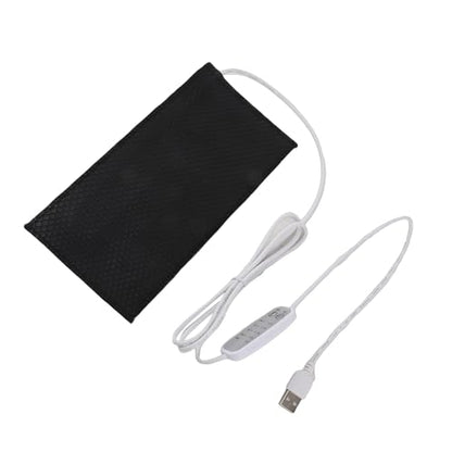 Reptile Heating Pad DC 5V Under Tank Terrarium with Temperature Control USB Power Safety 4 Gear Adjustment Reptile Heat Mat for Turtle Tortoise Snakes Lizard Gecko (25x30cm) - size: 25x30cm