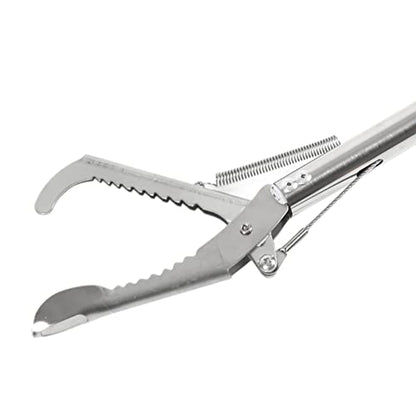 Alomejor 30in Aquarium Tweezers Fish Long Reach Tongs for Crab Seafood Octopus(Straight Clip)