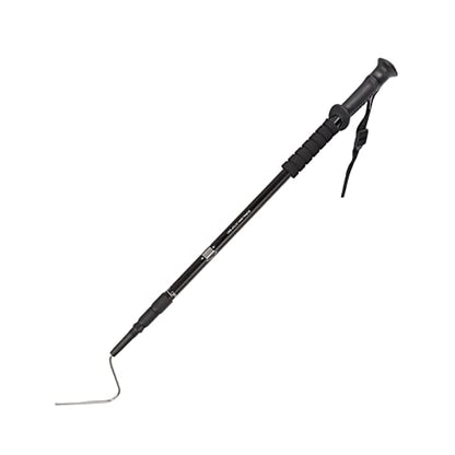 Diydeg Professional Stainless Steel Retractable Snake Hook, Sturdy, Lightweight, Ergonomic Grip, 3 Section Retractable, with Distance for Catching Controlling Snakes