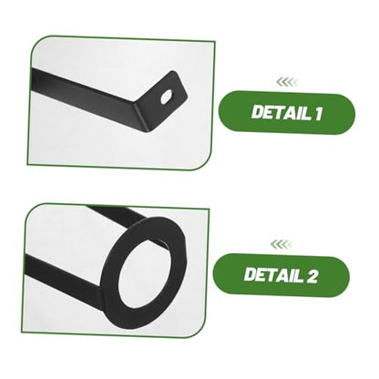 2pcs Reptile Basking Lamp Stand Metal Holder with Adjustable Angle Design and Secure Clamping Mechanism for Aquarium and Terrarium Basking Lighting