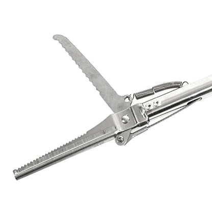 Alomejor 30in Aquarium Tweezers Fish Long Reach Tongs for Crab Seafood Octopus(Straight Clip)