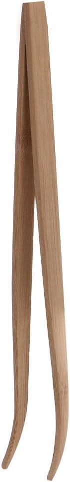Wood Color Angled Reptile Feeding Tongs Tweezers 28cm Bamboo Eco-Friendly Feeding Tool，Reptiles and Amphibians，Reptile Terrariums