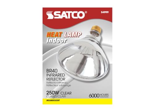 Satco S4999 Medium Light Bulb in Bronze/Dark Finish, 6.50 inches, 1 Count (Pack of 1), Clear Heat