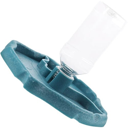 Automatic Reptile Water Dish and Food Bowl, Blue Reservoir Feeder for Tortoise, Lizard, Gecko Tank Accessory, Terrarium Drinking and Feeding Bowl