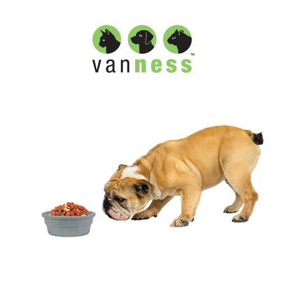 Van Ness Pets Crock Style Heavyweight Medium Bowl,20 Ounce Food and Water Dish for Cats and Dogs,Greystone,(Pack of 12) - color: Greystone, size: Medium (20 fl oz) - Pack of 12