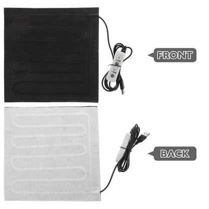 Reptile Heating Pad Low Energy Consumption Electric Heated Mat with Adjustable Temperature, Waterproof Cloth Material for Small Reptiles and Snakes for Home and Travel Use